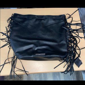 Victoria's secret faux leather drawstring bag/backpack, fashion backpack